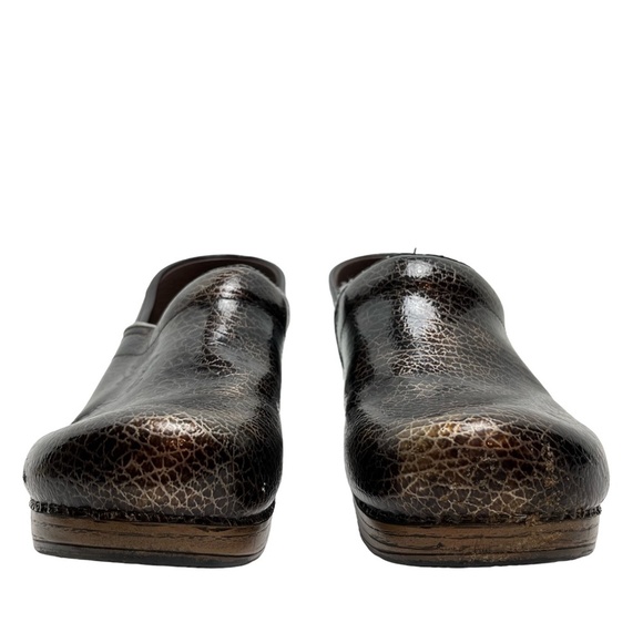 DANSKO Brown Bronze Pro Professional Clogs Loafers Comfort Slip On Shoes sz 40 - Picture 6 of 16